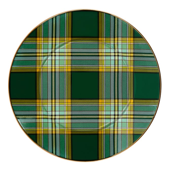 Tartan Green Dinner Plate