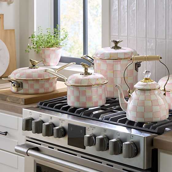 Rosy Check 2.5 Qt. Saucepan