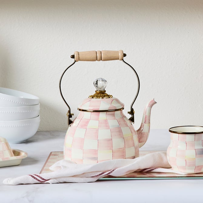 Rosy Check 3 Quart Tea Kettle