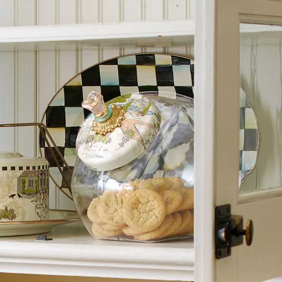 Courtly Check Small Oval Platter