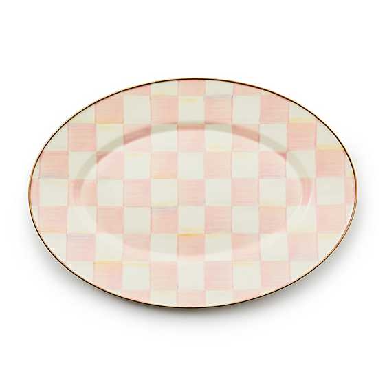 Rosy Check Small Oval Platter