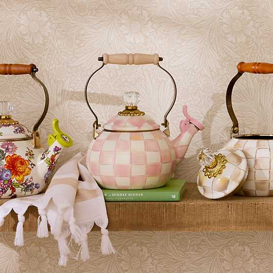 Rosy Check Whistling Tea Kettle