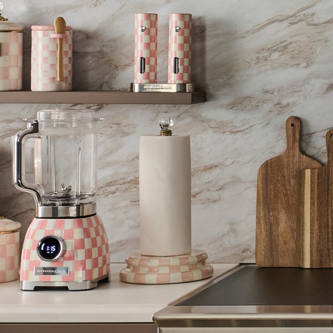 Rosy Check Paper Towel Holder