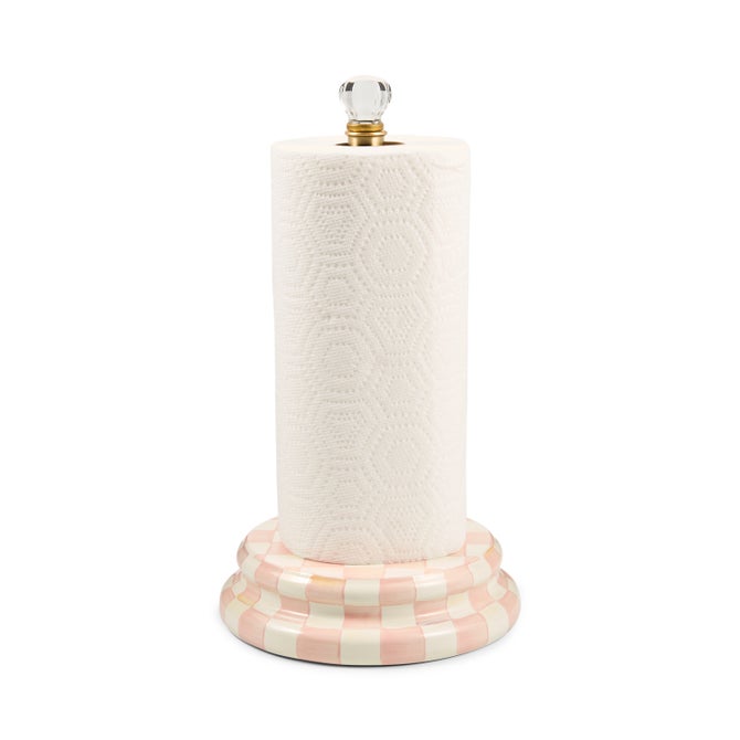 Rosy Check Paper Towel Holder