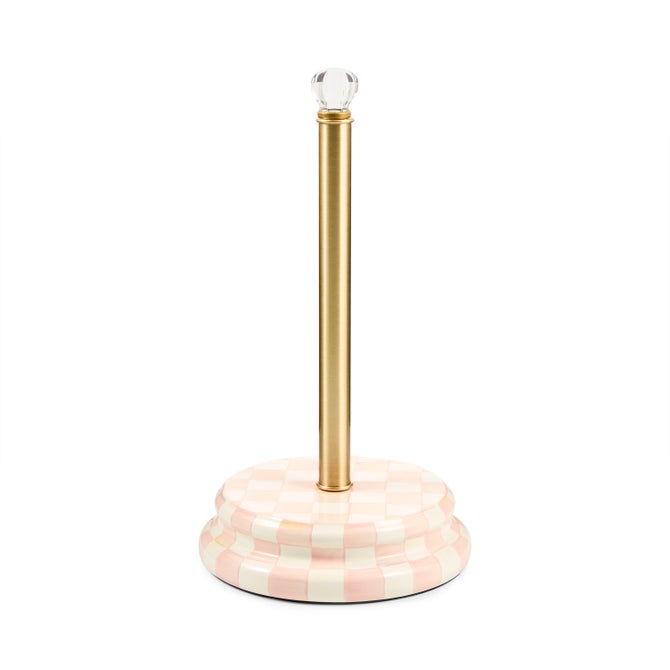 Rosy Check Paper Towel Holder