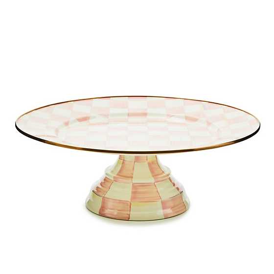 Rosy Check Large Pedestal Platter
