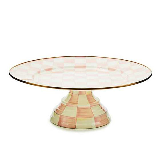 Rosy Check Large Pedestal Platter