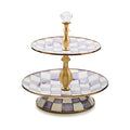 Violet Check Two Tier Sweet Stand