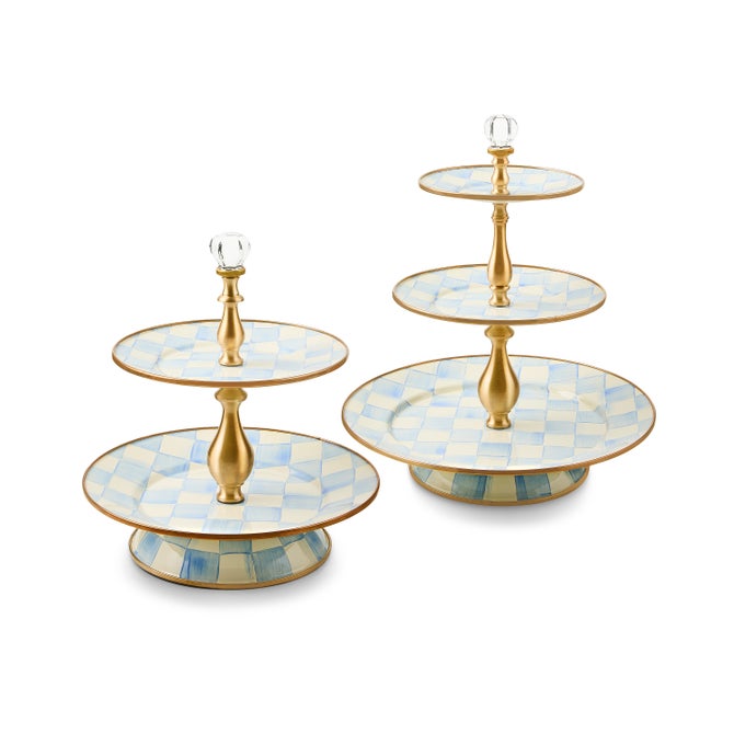 Sky Check Three Tier Sweet Stand
