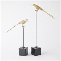 Perched Swallow-Brass-Lg