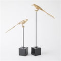 Perched Swallow-Brass-Lg