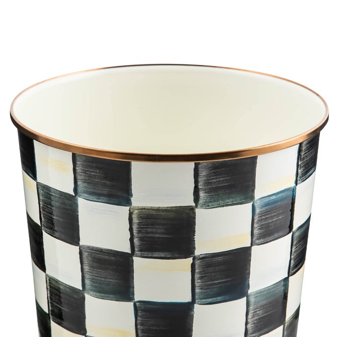 Courtly Check Enamel Waste Bin - Thumbnail 3