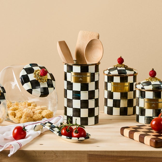 Courtly Check Utensil Holder