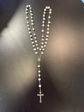 White Fresh Water Pearl Rosary