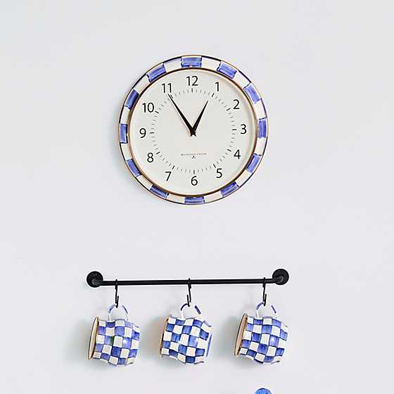 Royal Check School Wall Clock