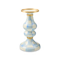 Sky Check Medium Pillar Candlestick