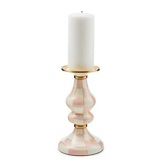 Rosy Check Medium Pillar Candlestick - Thumbnail 3