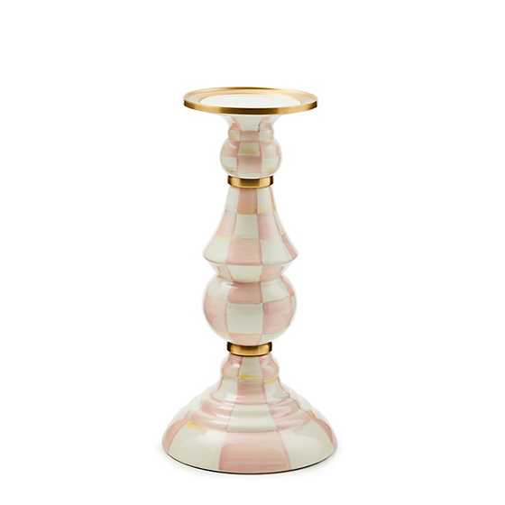 Rosy Check Large Pillar Candlestick