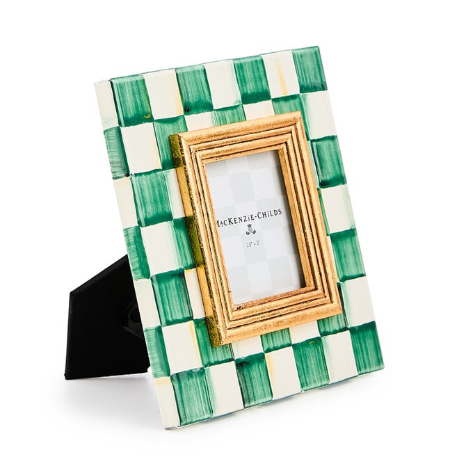 MacKenzie-Childs Emerald Check Frame - Thumbnail 4