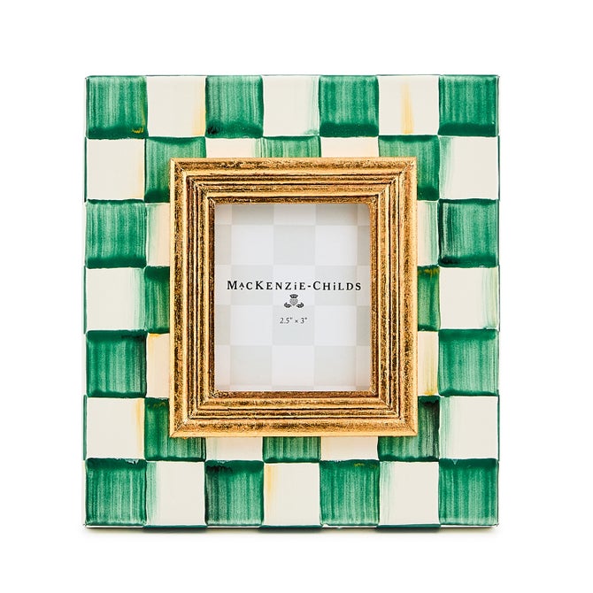 MacKenzie-Childs Emerald Check Frame - Thumbnail 2