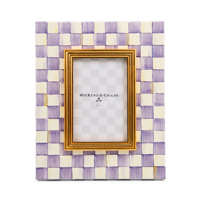 Violet Check 4" x 6" Frame
