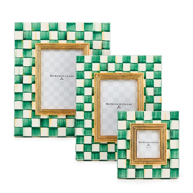 MacKenzie-Childs Emerald Check Frame - Thumbnail 3