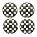 Courtly Check Appetizer Plates, Set of 4