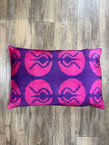 Pink & Purple Lumbar Pillow 23x15