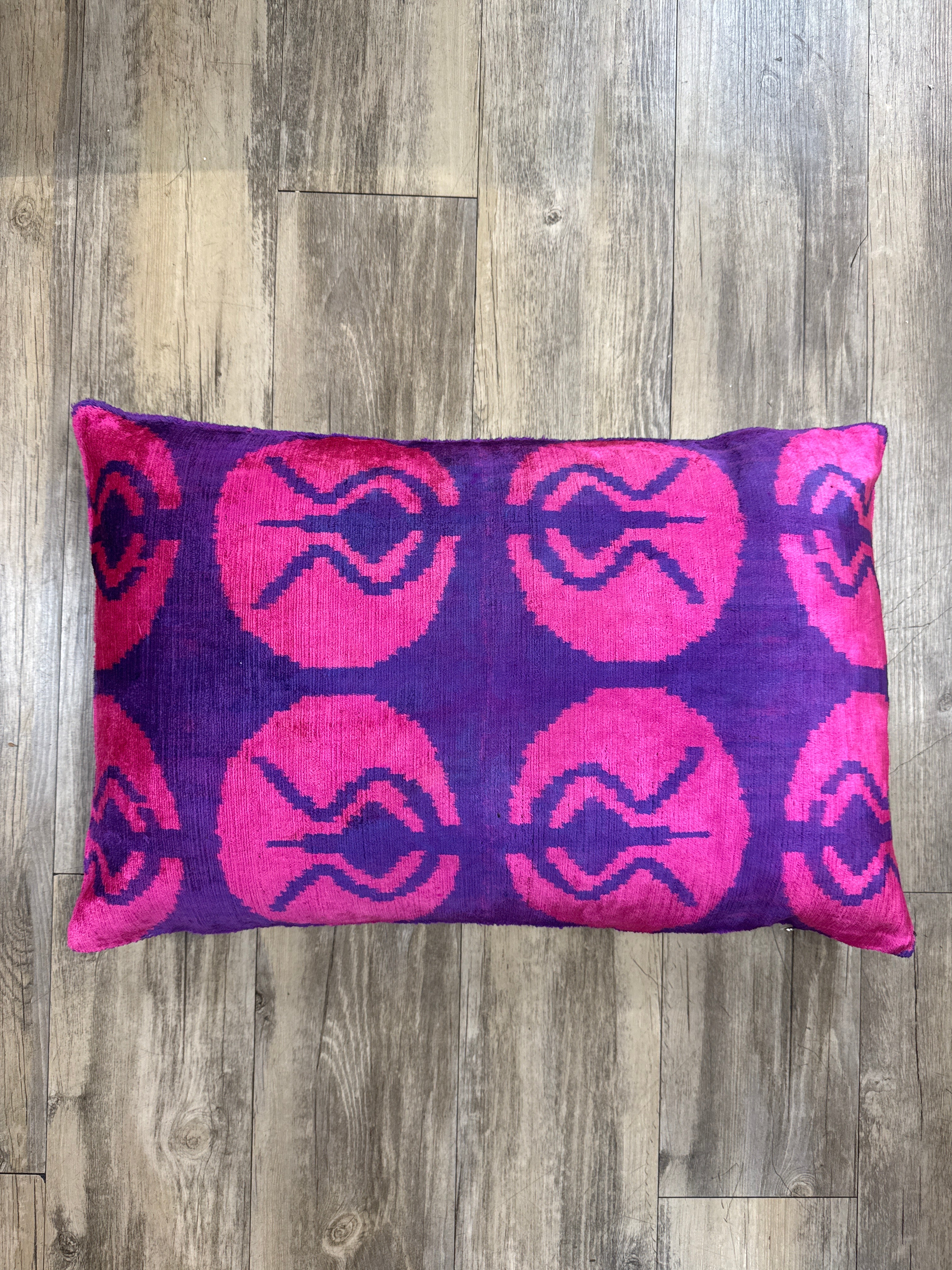 Pink & Purple Lumbar Pillow 23x15