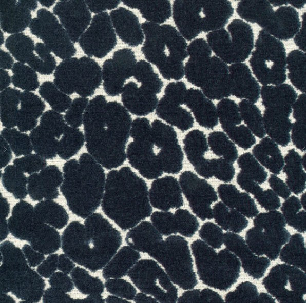 Cheetah Navy Pillow 22x22