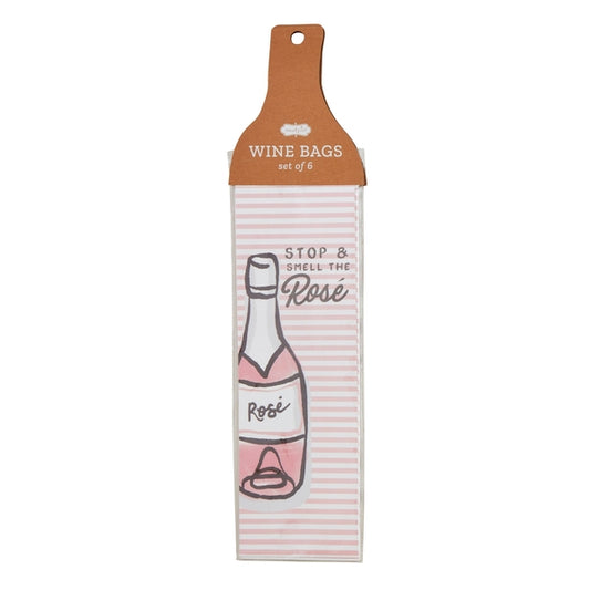 Rose Paper Wine Bag Set