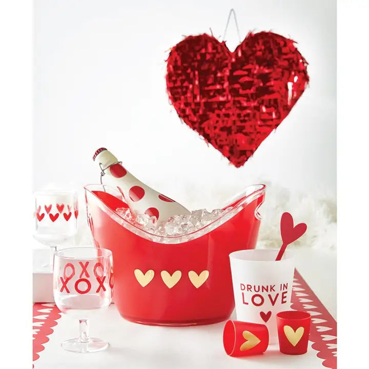 Acrylic Stackable Wine Glass - Valentine's Day - Set of 4