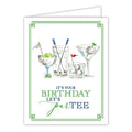 Its Your Birthday Lets Partee Golf Cocktails Greeting Card