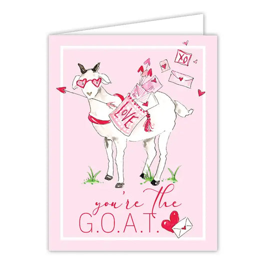 You're the Goat Valentine Greeting Card