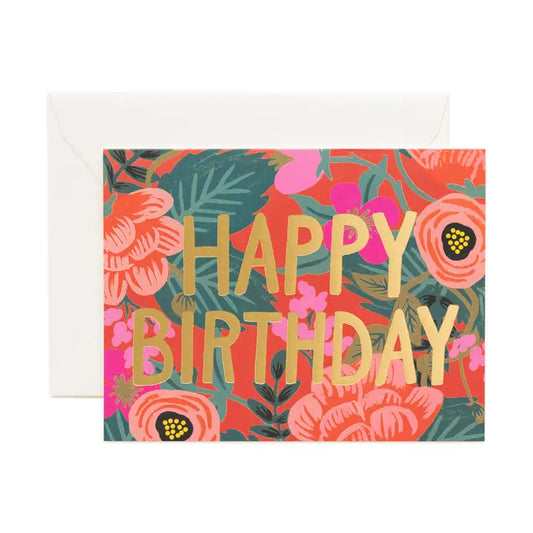 Poppy Birthday Card