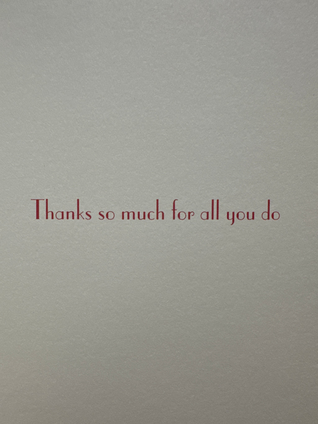 Thank You Card