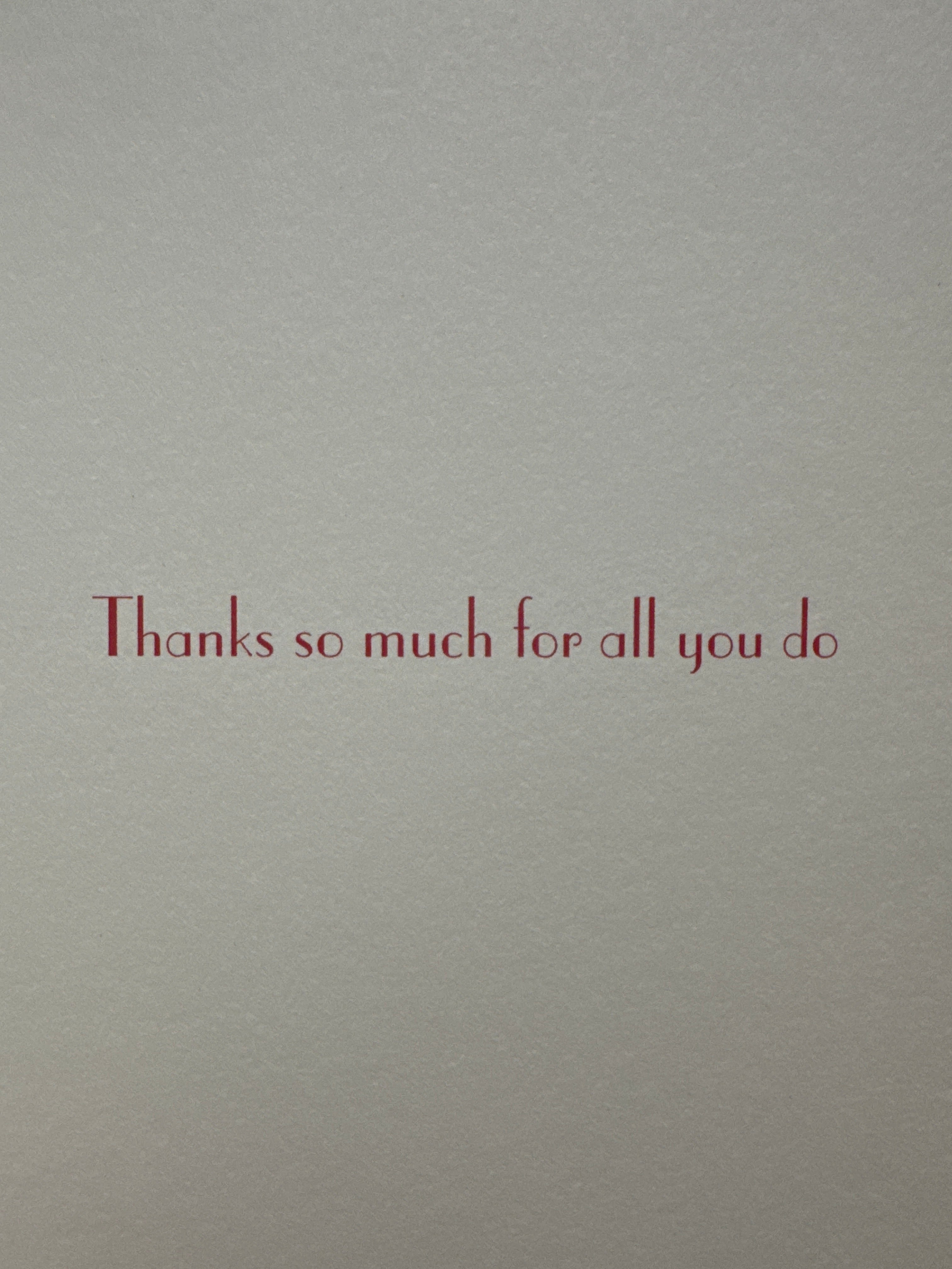 Thank You Card