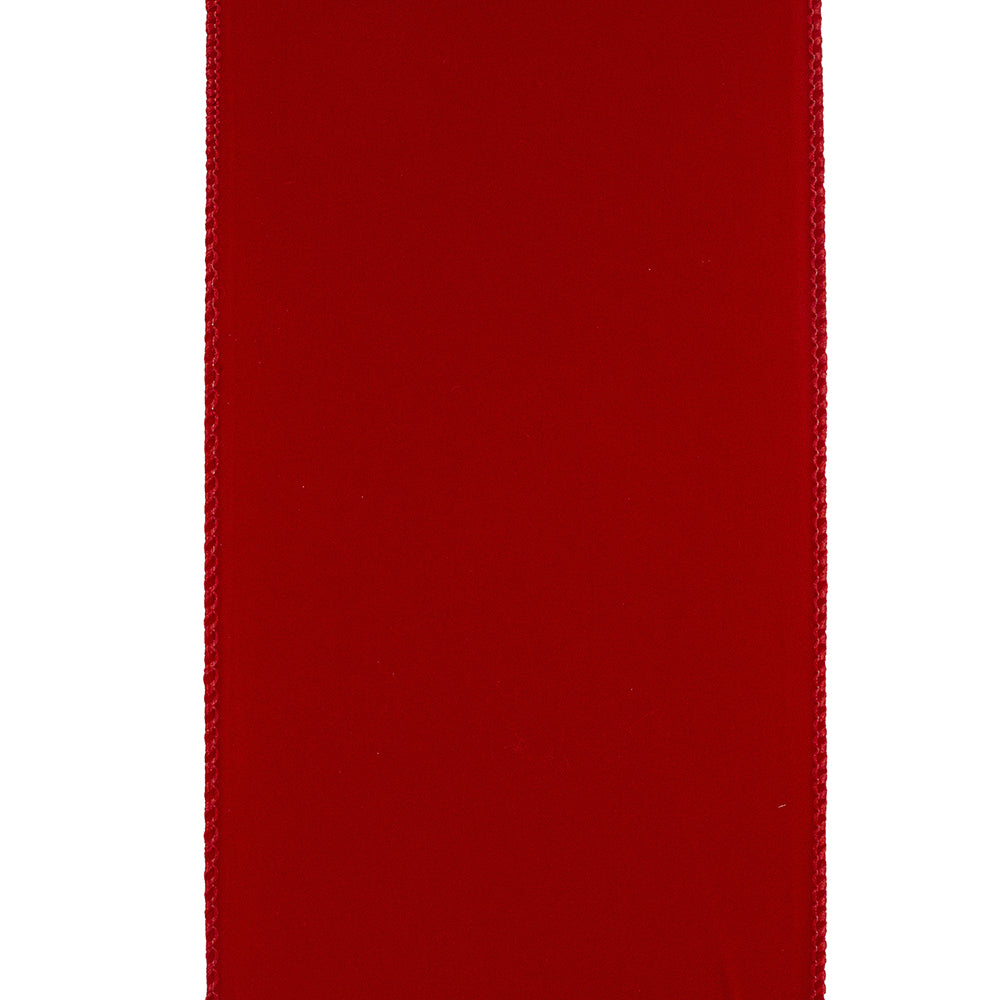 Red Velvet Wired Ribbon 4"