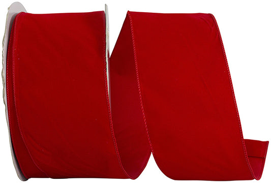 Red Velvet Wired Ribbon 4"