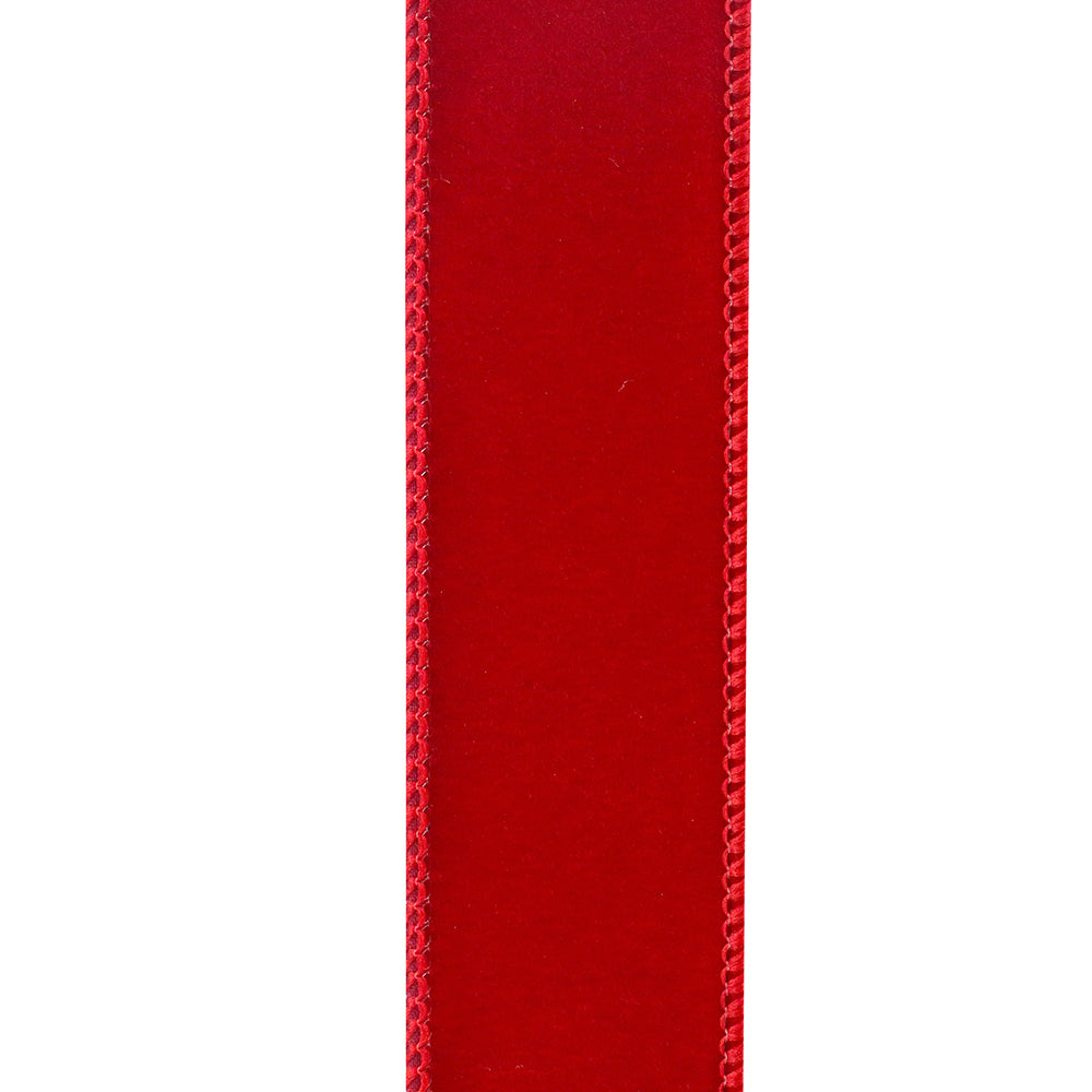 Red Velvet Wired Edge Ribbon 1.5in