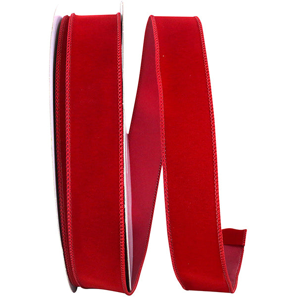 Red Velvet Wired Edge Ribbon 1.5in