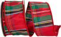 Alford Plaid Wired Edge Ribbon 2.5in