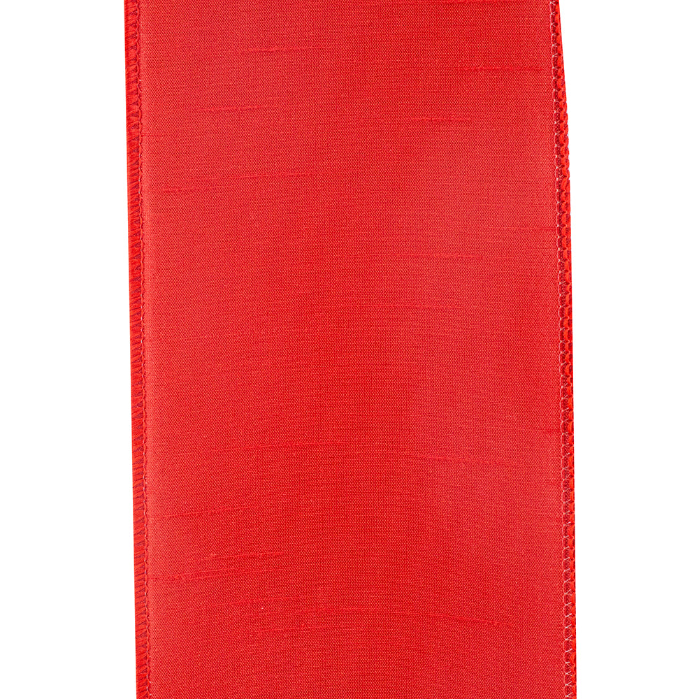 Red Wired Ribbon 4"