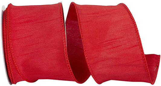 Red Wired Ribbon 2.5"