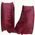 Burgundy Dupioni Ribbon 1.5in