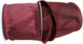 Burgundy Dupioni Ribbon 4in