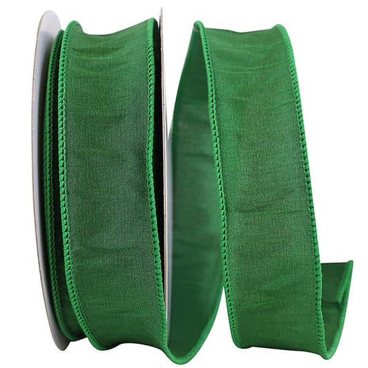 Emerald Wired Ribbon 1.5"