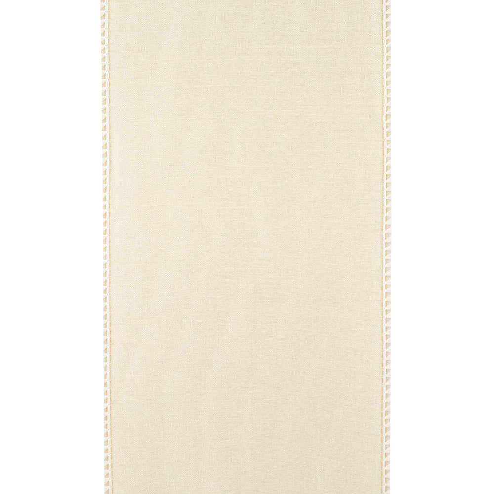 Ivory Wired Ribbon 4"