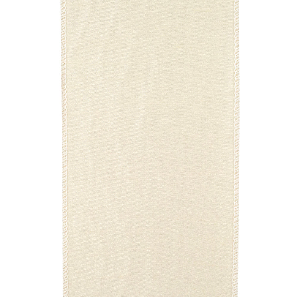 Ivory Wired Ribbon 4"