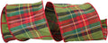 Greensboro Plaid Wired Ribbon 4in